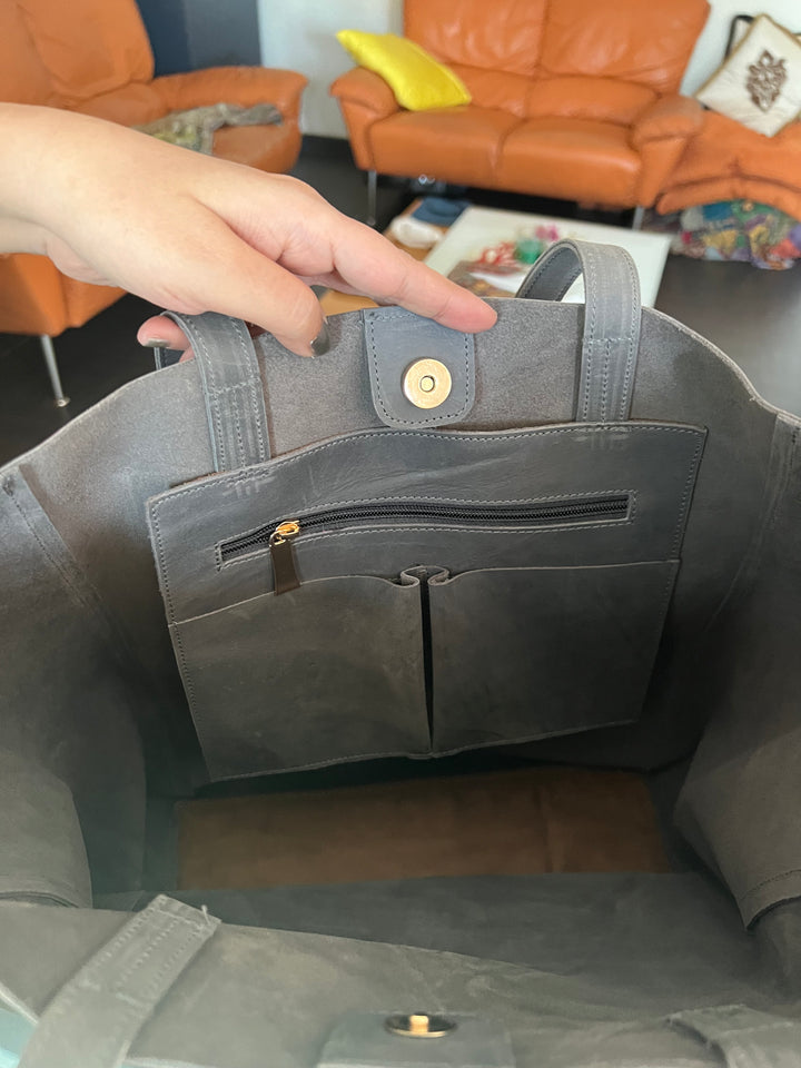 Vintage Soft Tote Leather Bag