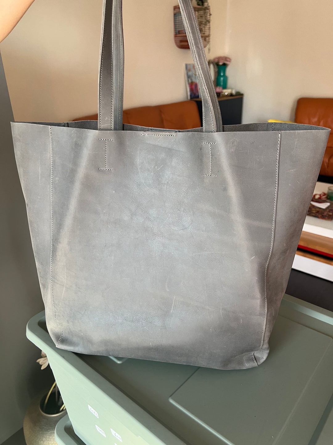 Vintage Soft Tote Leather Bag