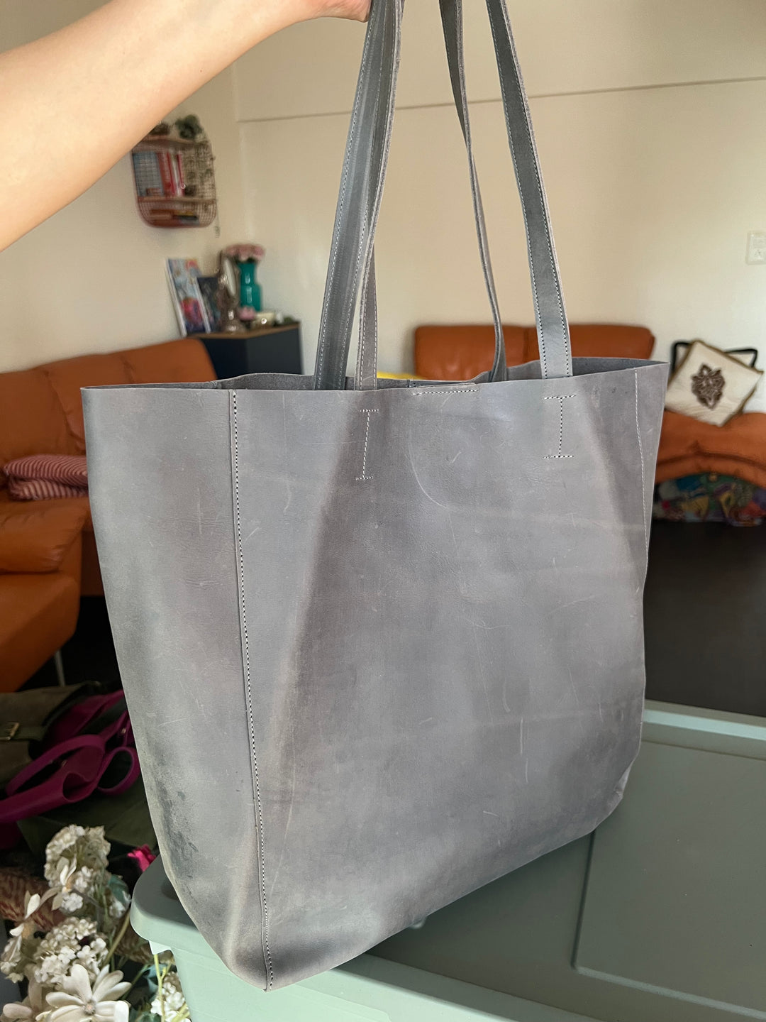Vintage Soft Tote Leather Bag