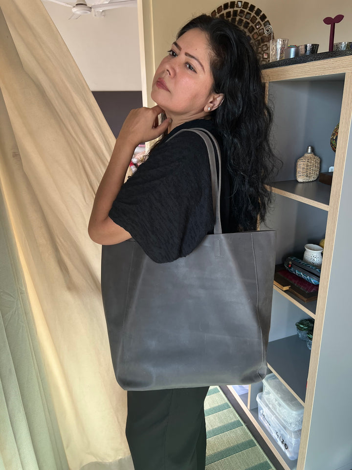 Vintage Soft Tote Leather Bag