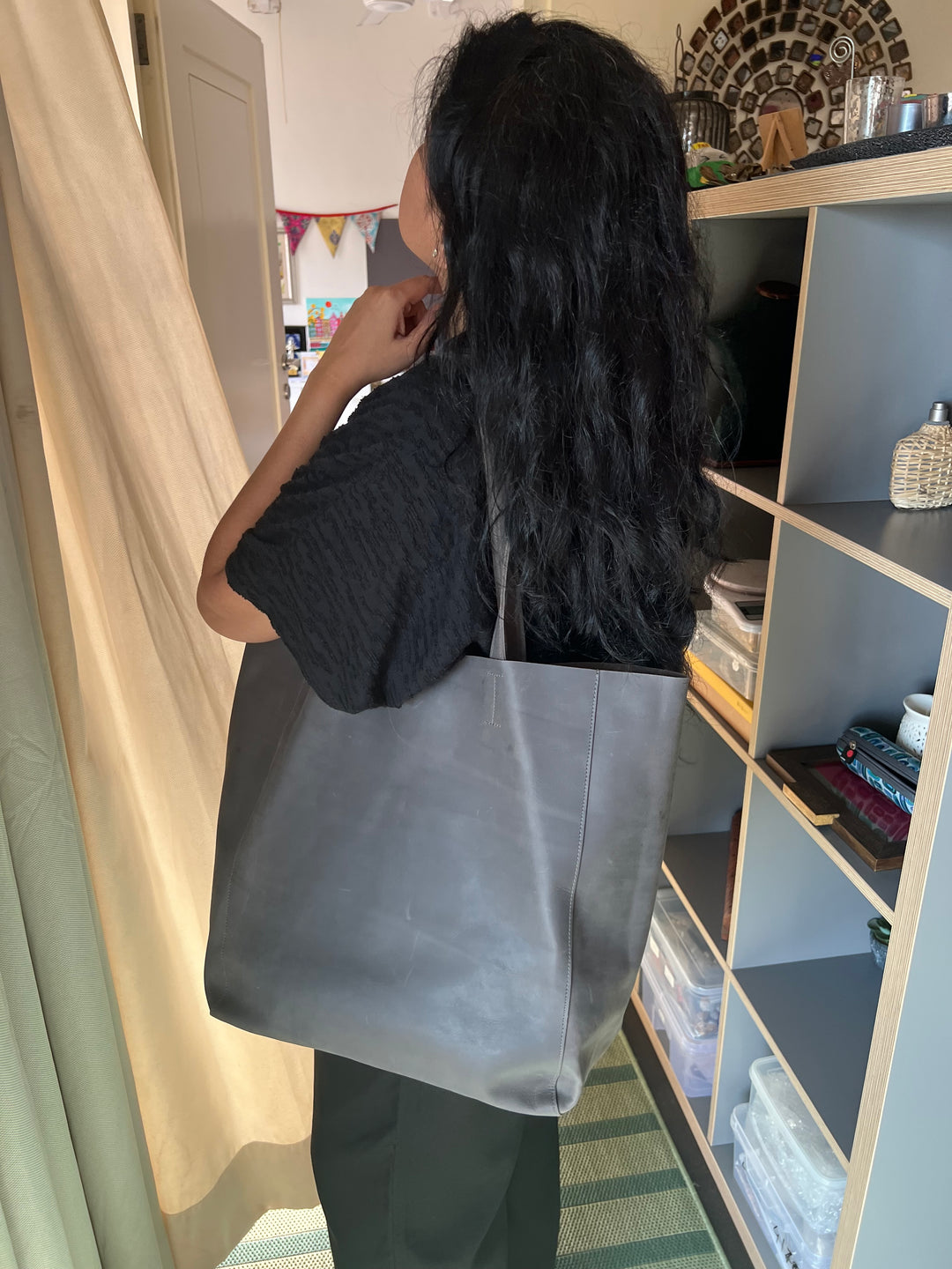 Vintage Soft Tote Leather Bag