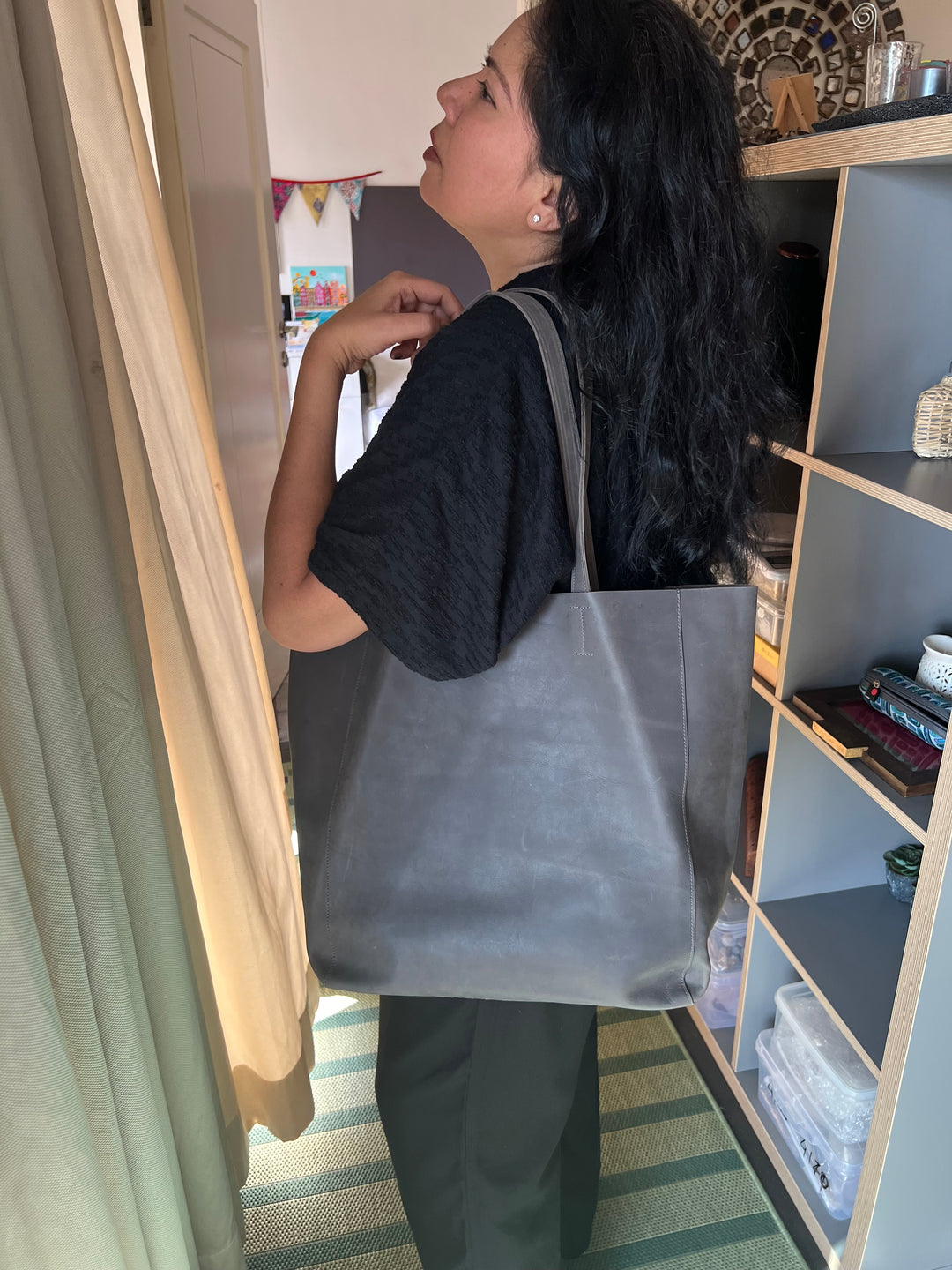 Vintage Soft Tote Leather Bag