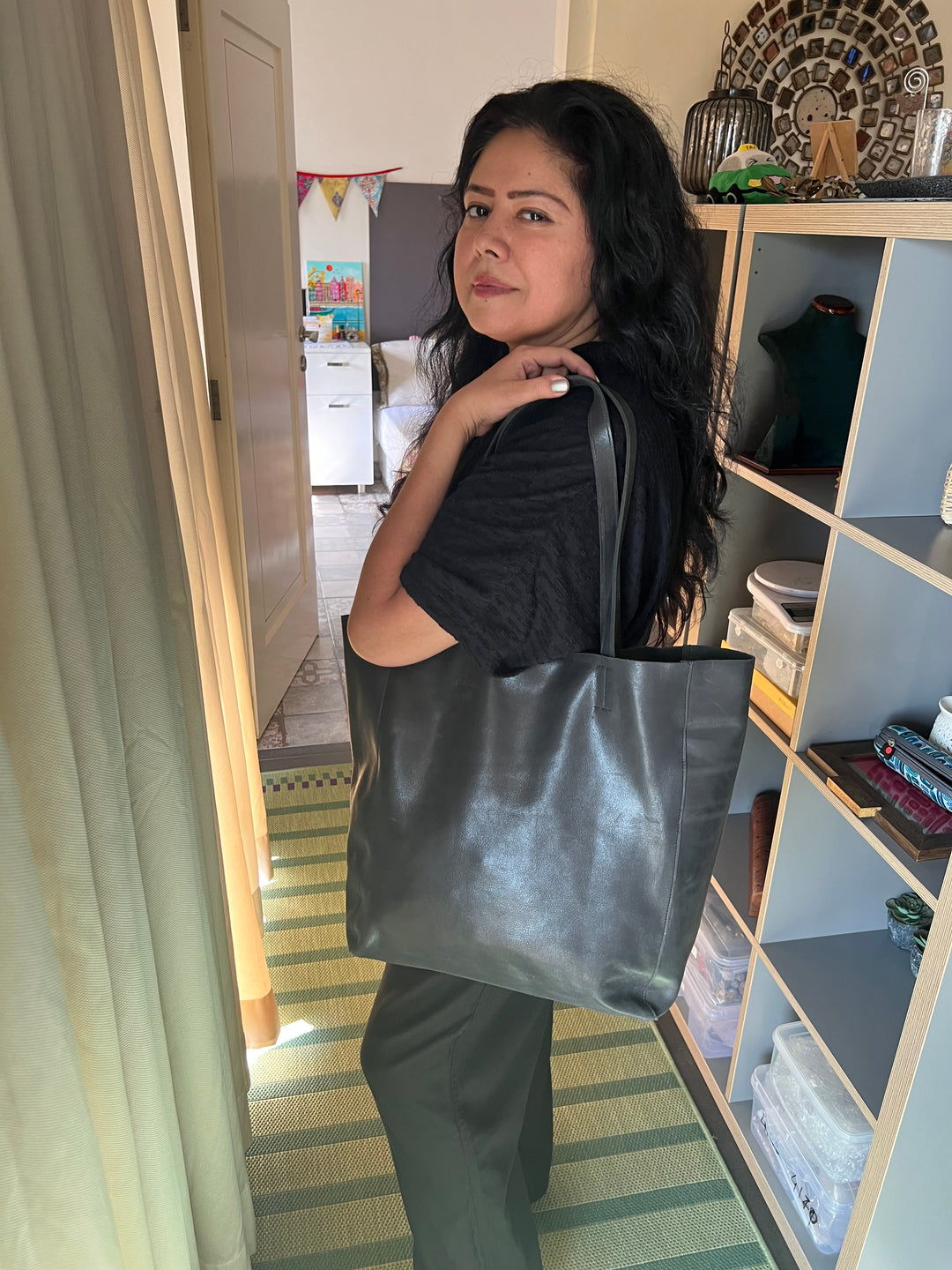 Vintage Soft Tote Leather Bag