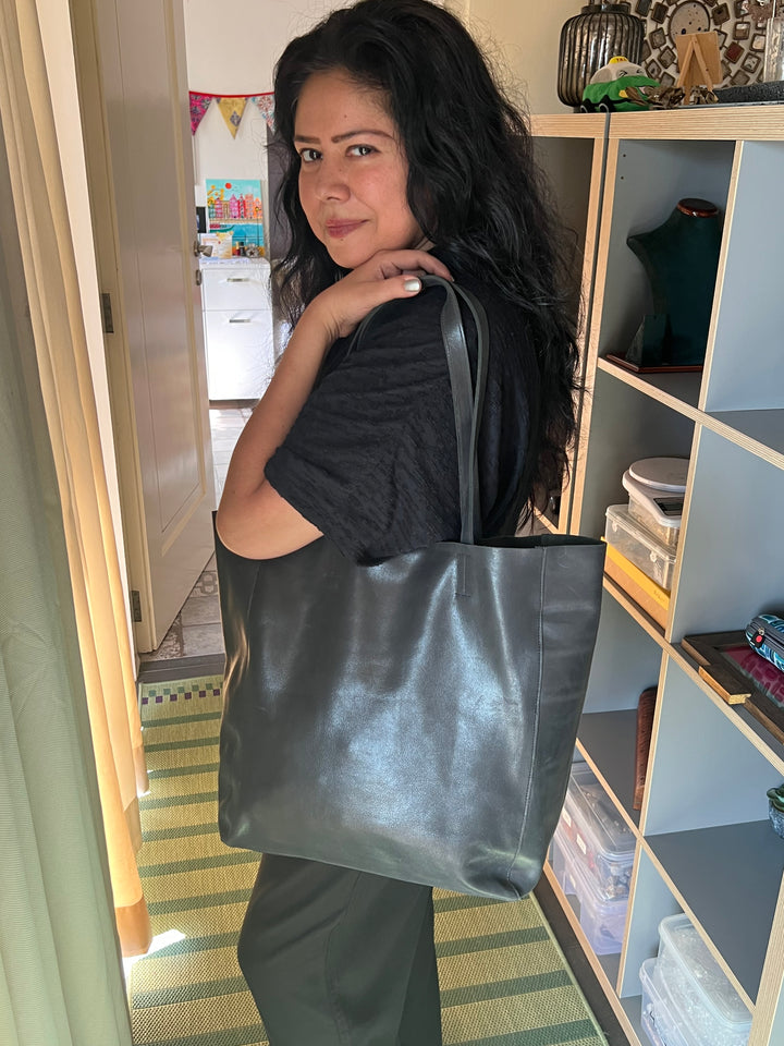 Vintage Soft Tote Leather Bag