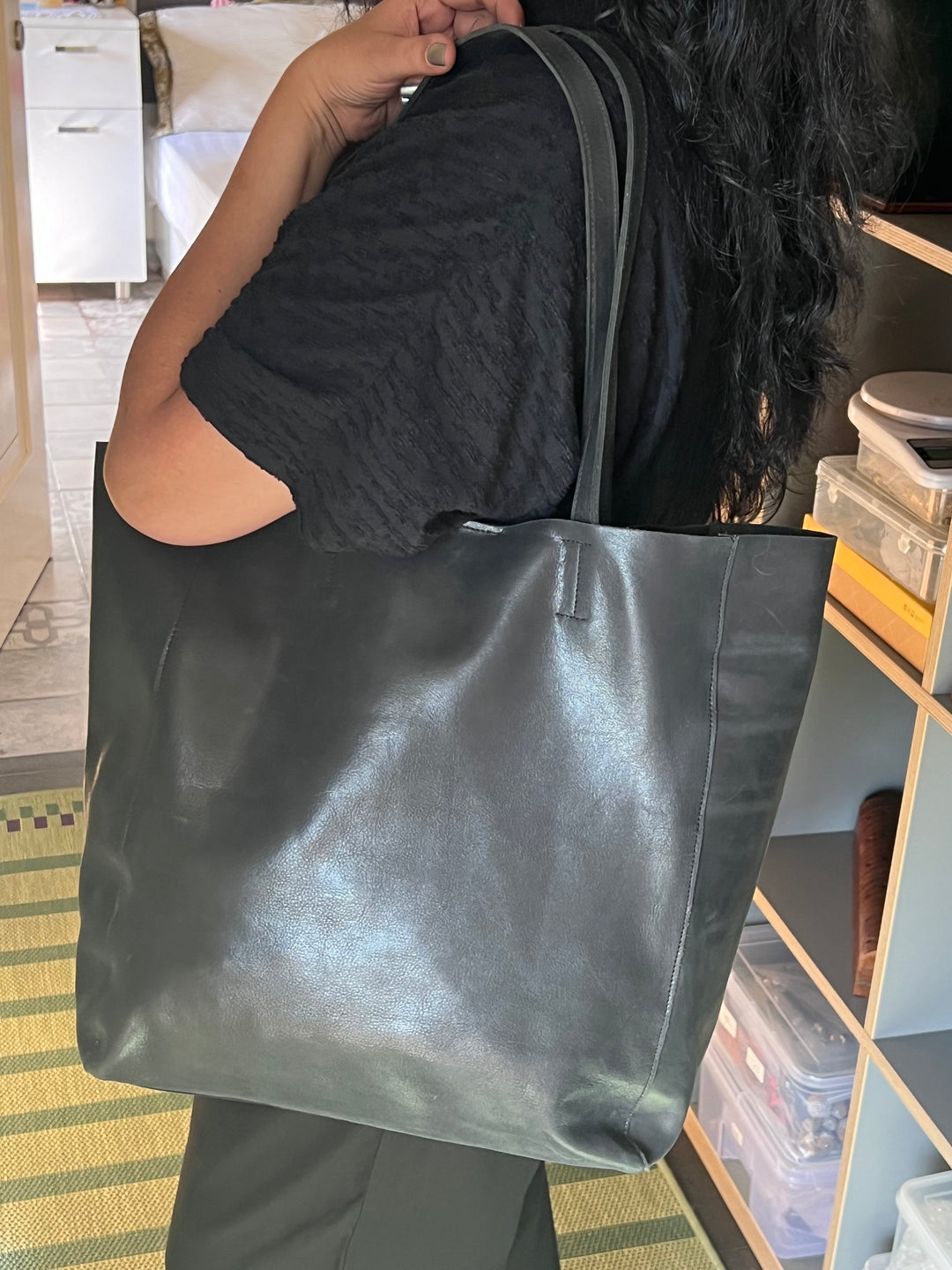 Vintage Soft Tote Leather Bag