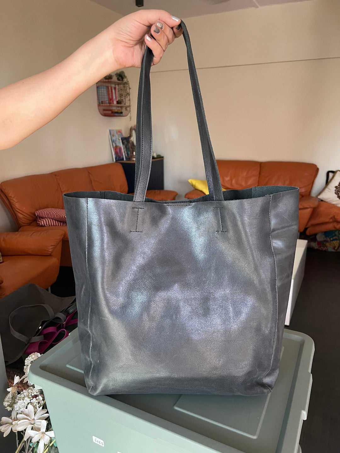 Vintage Soft Tote Leather Bag