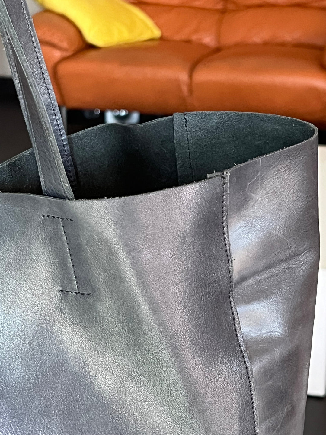 Vintage Soft Tote Leather Bag
