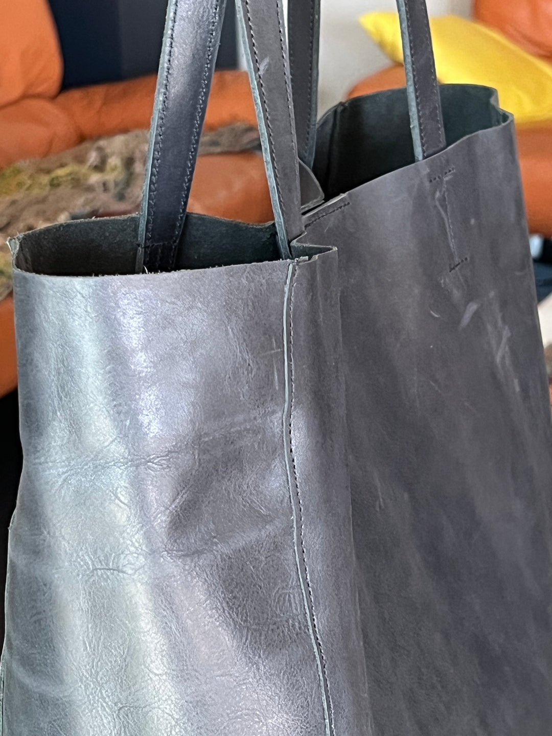 Vintage Soft Tote Leather Bag