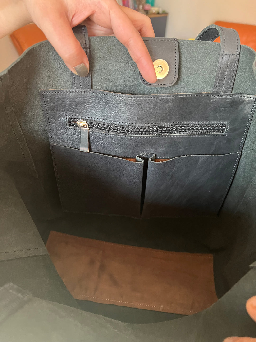 Vintage Soft Tote Leather Bag