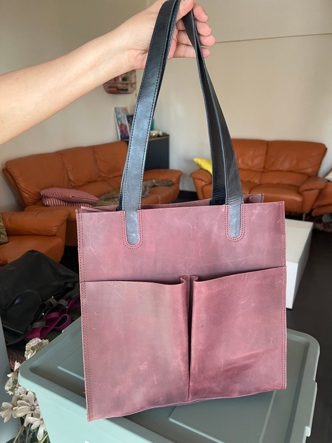 Vintage Tote Leather Bag