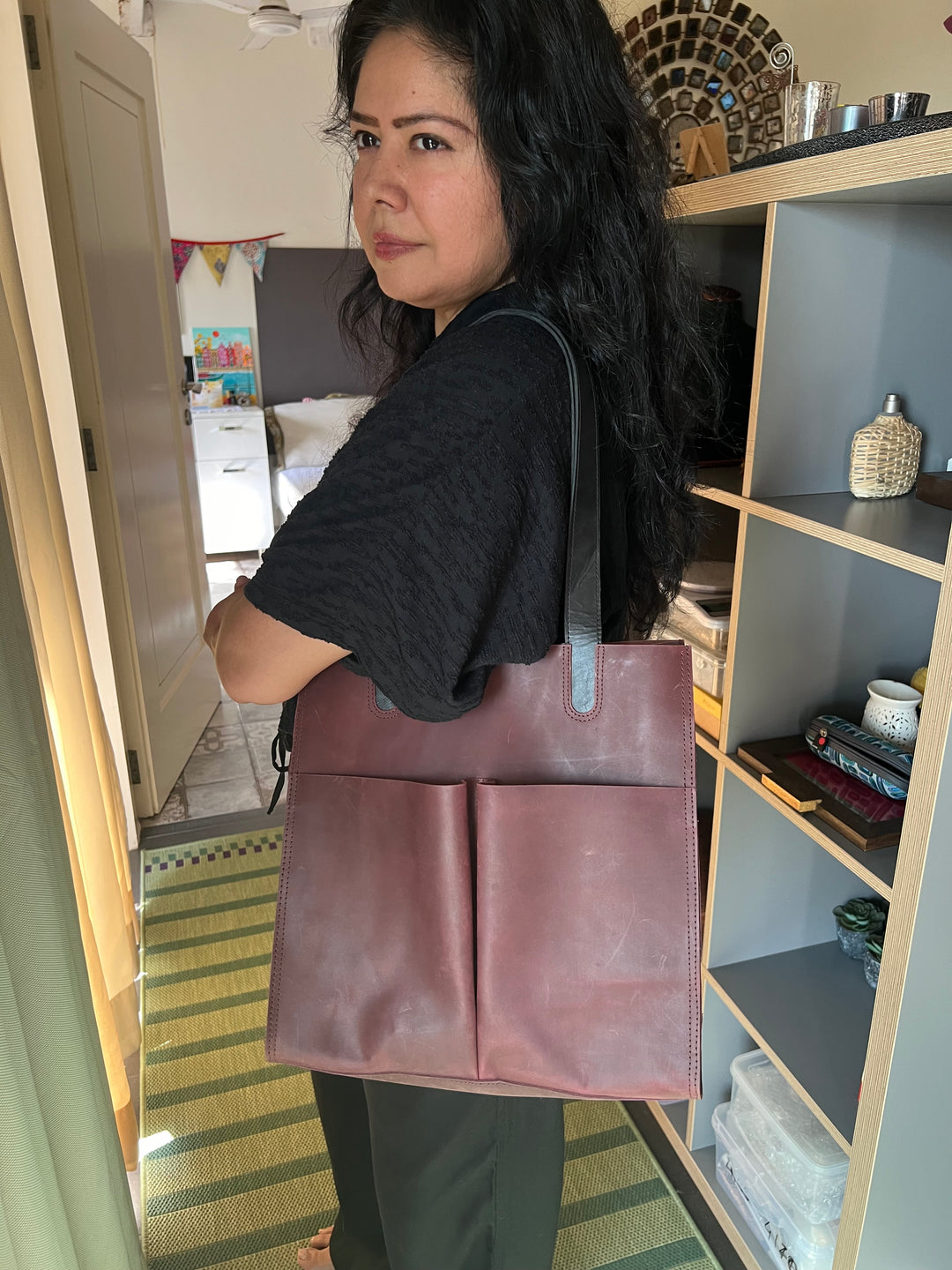 Vintage Tote Leather Bag