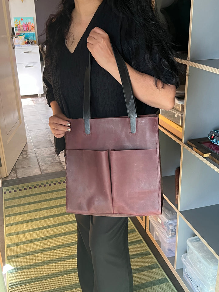 Vintage Tote Leather Bag