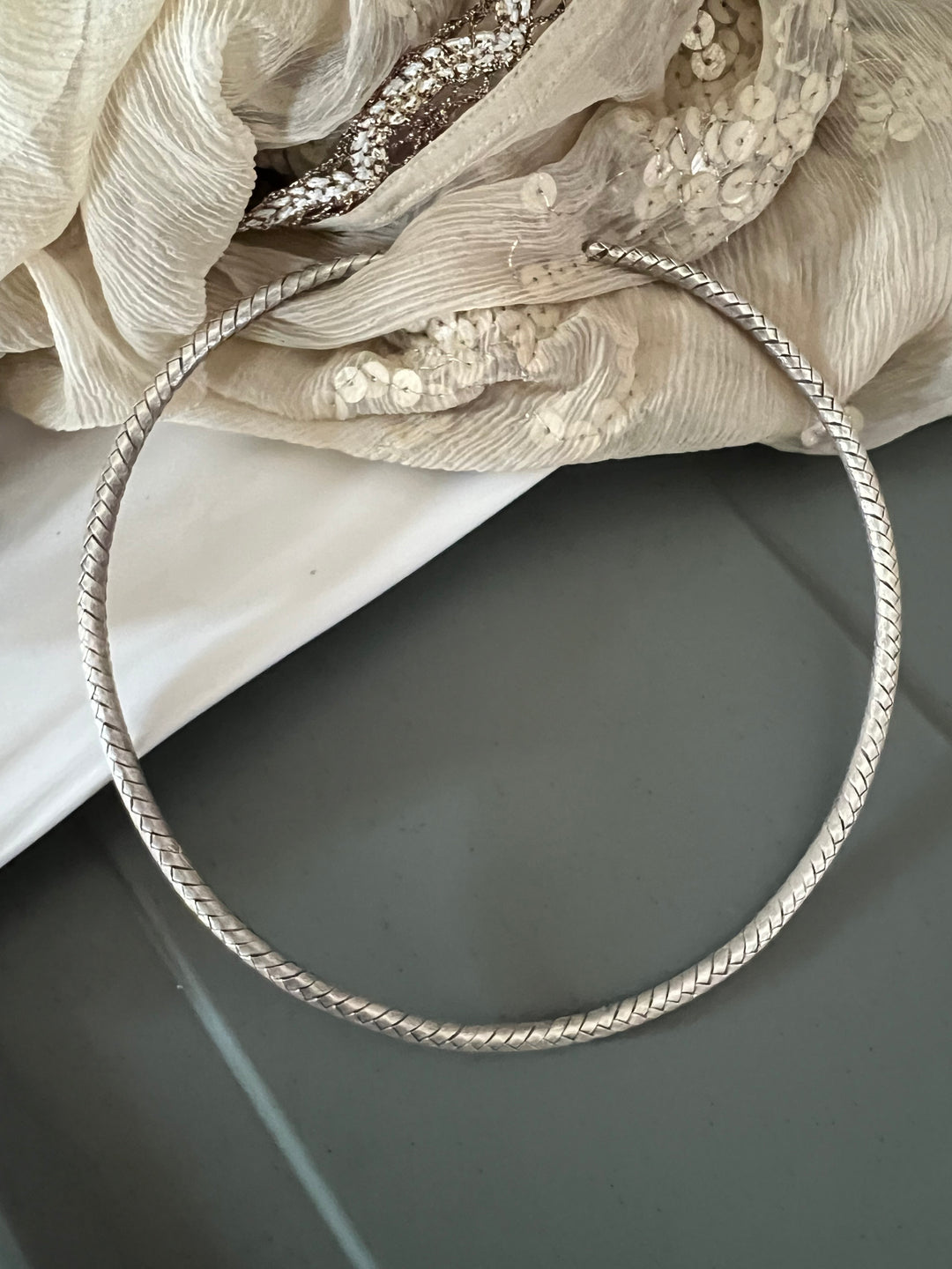 Pure 925 Silver Statement Hasli Necklace