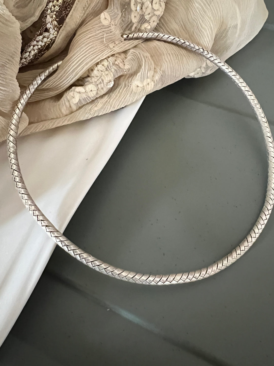 Pure 925 Silver Statement Hasli Necklace