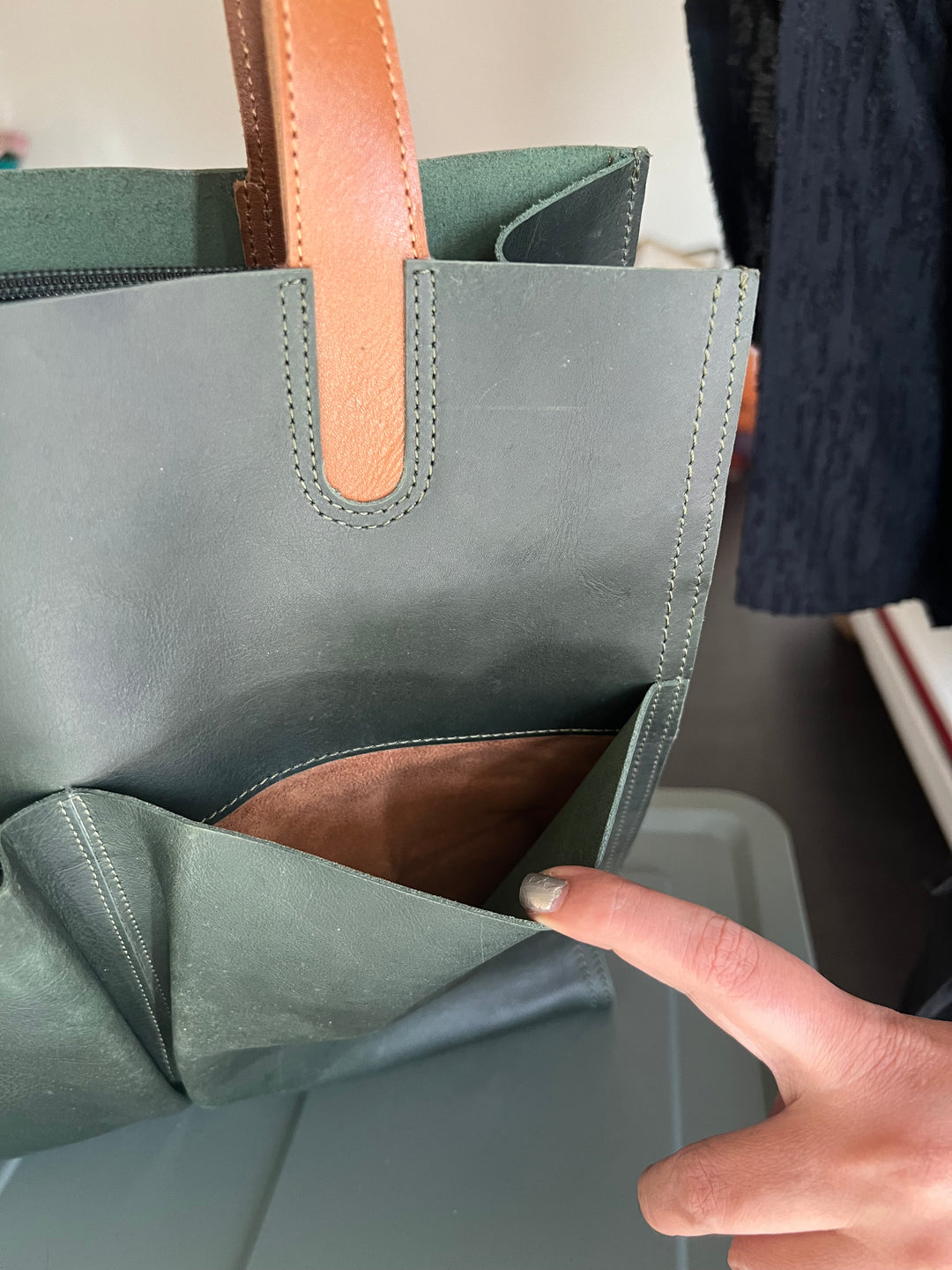 Vintage Tote Leather Bag