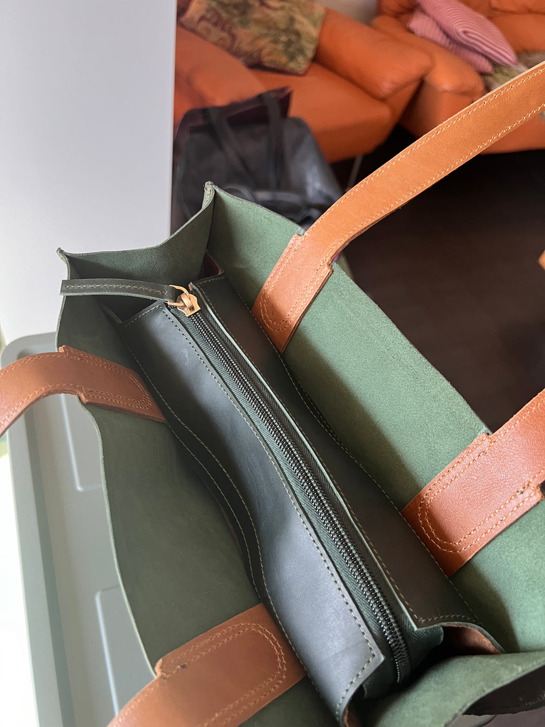 Vintage Tote Leather Bag