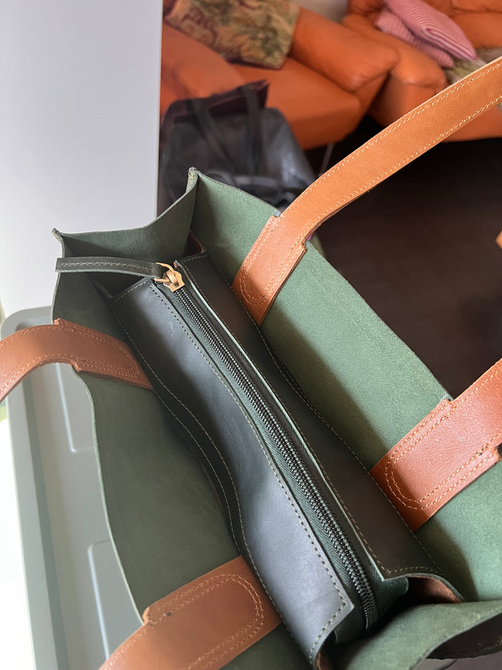 Vintage Tote Leather Bag