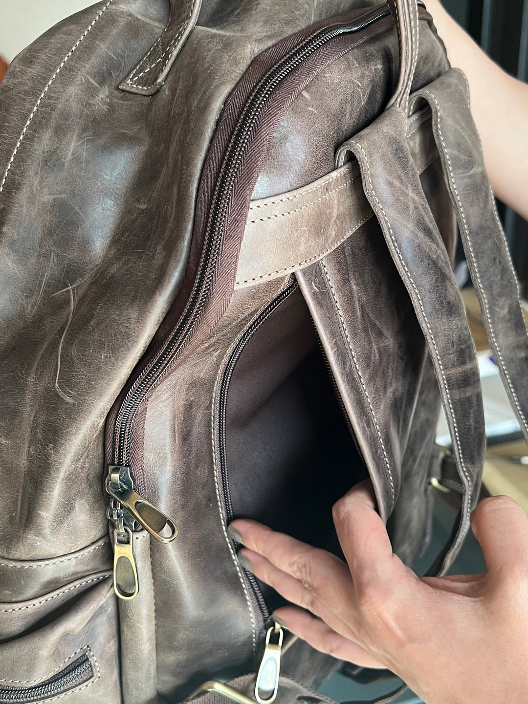 Brown Sturdy Backpack