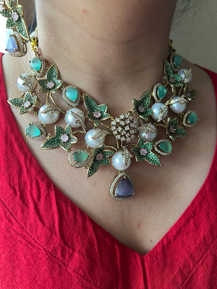 Designer Necklace with Statement Long Earrings - Unmatched Quality and Style