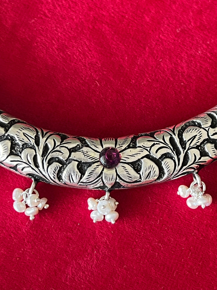 Pure 925 Silver Hasli Necklace