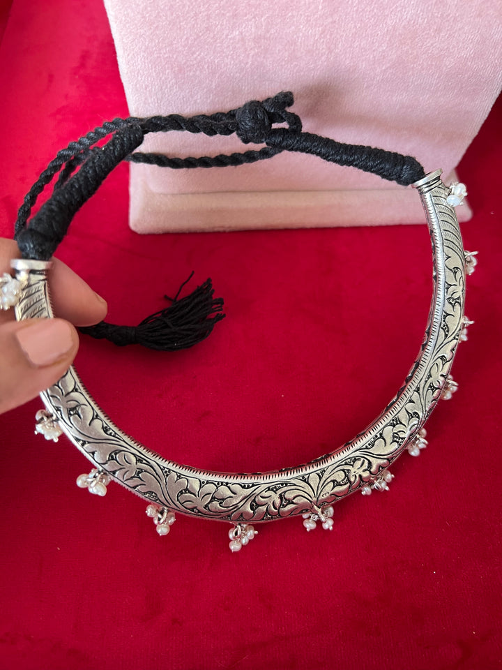 Pure 925 Silver Hasli Necklace