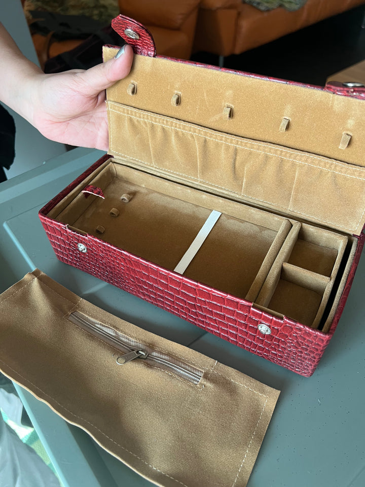 Leather Jewelry Box/ Travel Jewelry Box