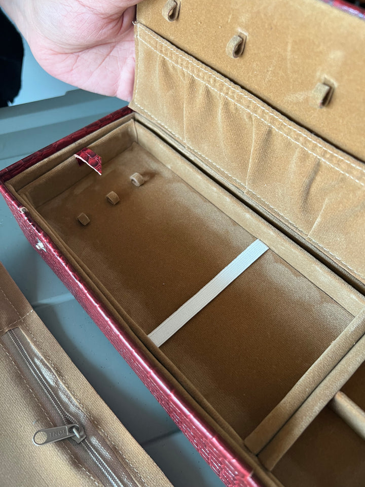 Leather Jewelry Box/ Travel Jewelry Box