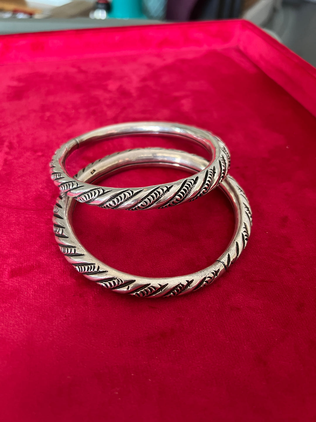 Elegance at Your Ankles: Antique Ankle Kada in Pure 925 Silver