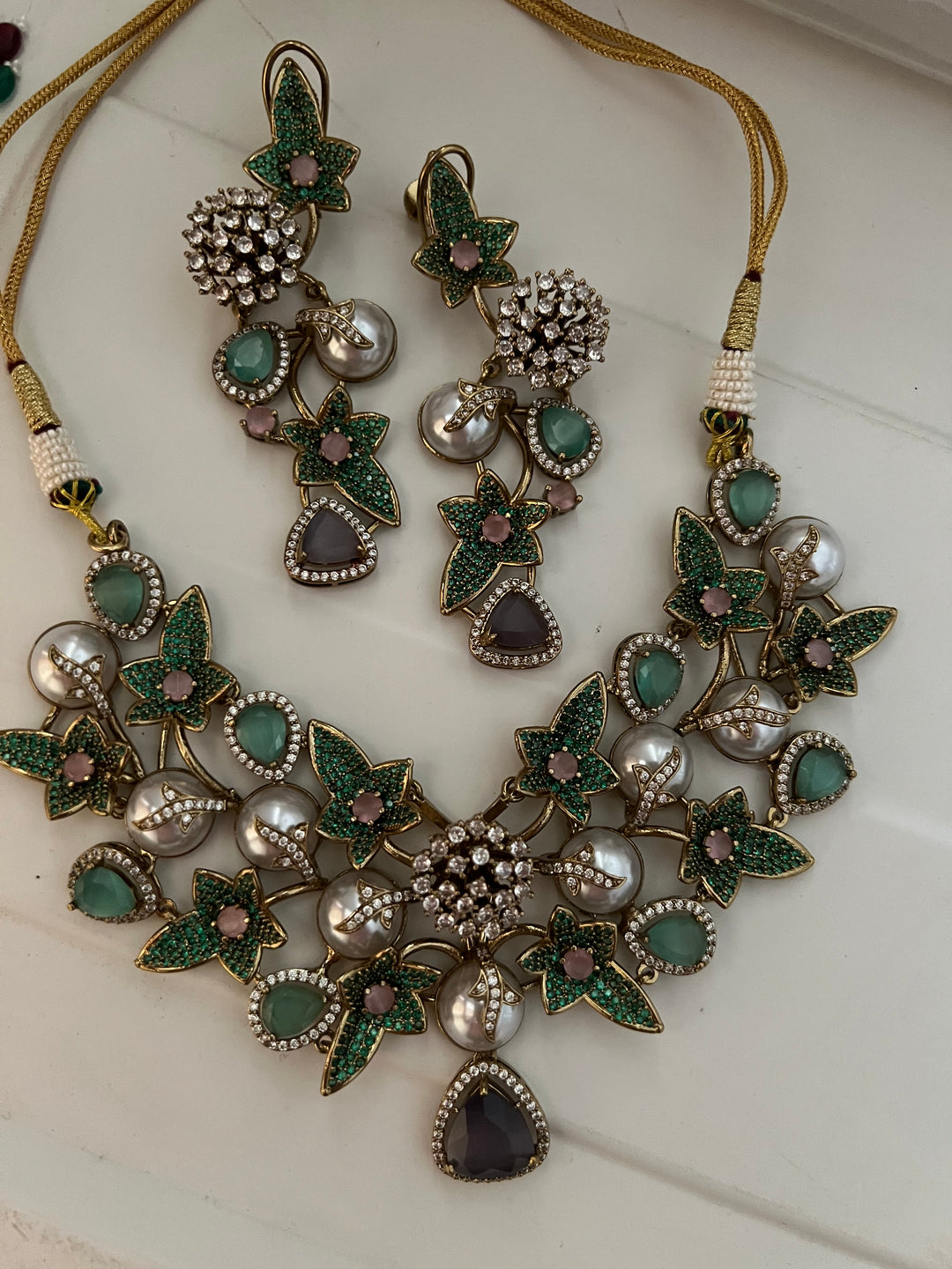 Designer Necklace with Statement Long Earrings - Unmatched Quality and Style