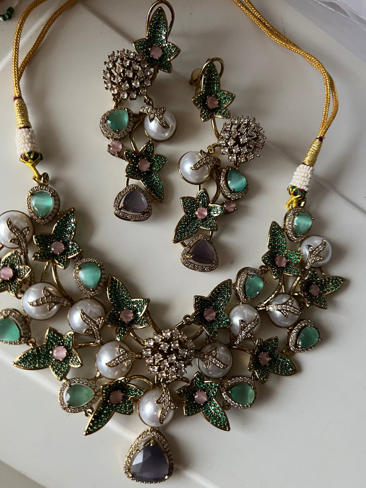 Designer Necklace with Statement Long Earrings - Unmatched Quality and Style