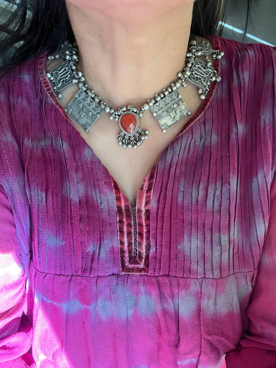 Statement Necklace with Earrings