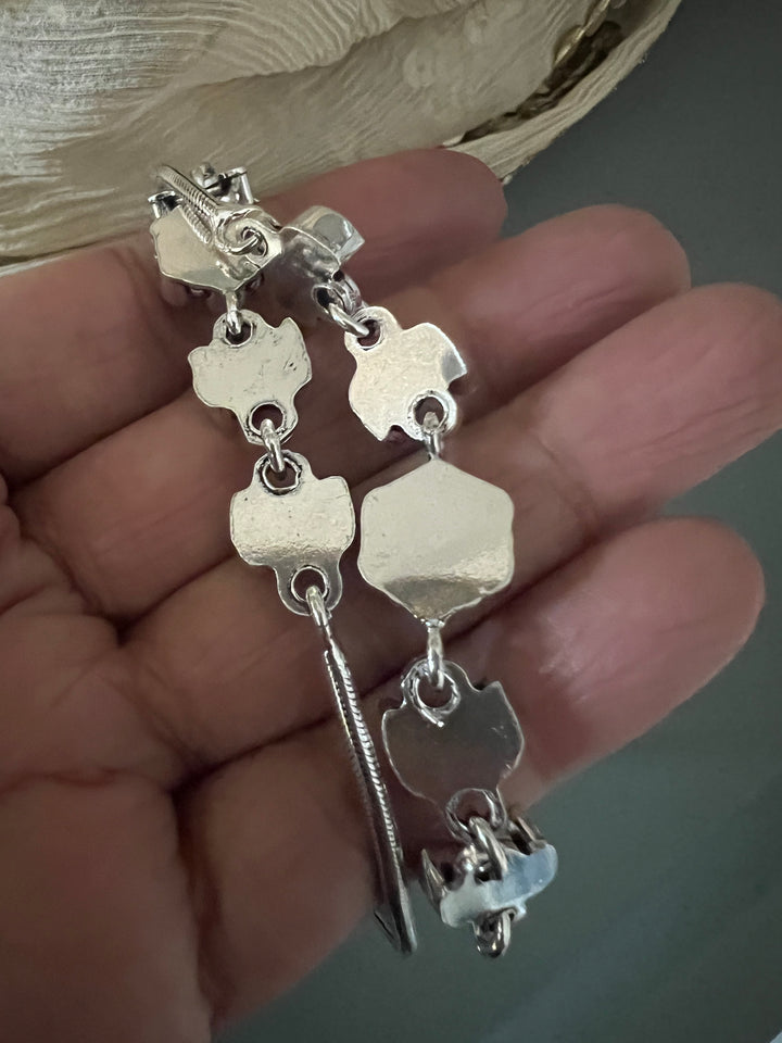 Pure 925 Silver Anklets- Set of 2