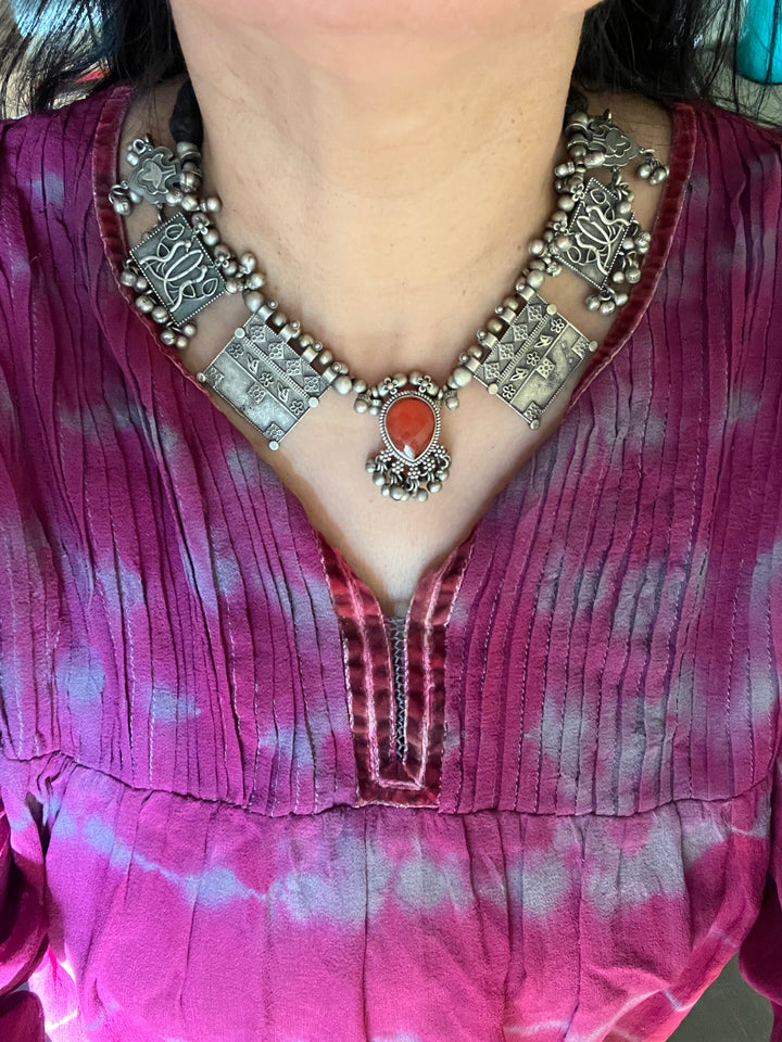Statement Necklace with Earrings