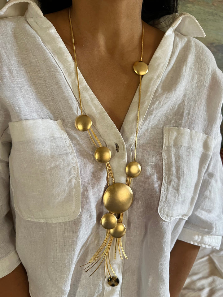 Asymmetric Designer Long Necklace Set - Unmatched Quality and Style