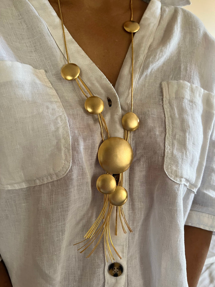 Asymmetric Designer Long Necklace Set - Unmatched Quality and Style