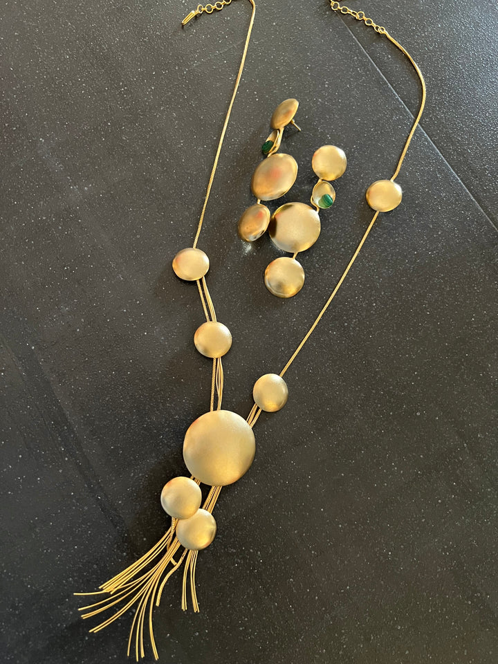 Asymmetric Designer Long Necklace Set - Unmatched Quality and Style