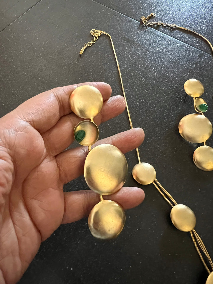 Asymmetric Designer Long Necklace Set - Unmatched Quality and Style