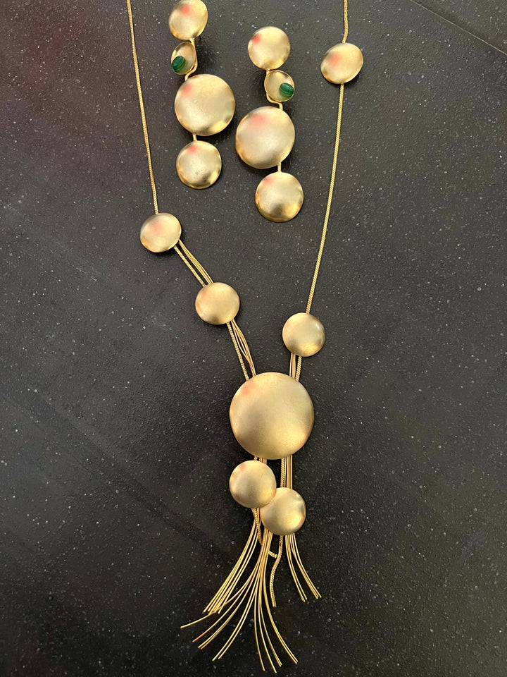 Asymmetric Designer Long Necklace Set - Unmatched Quality and Style