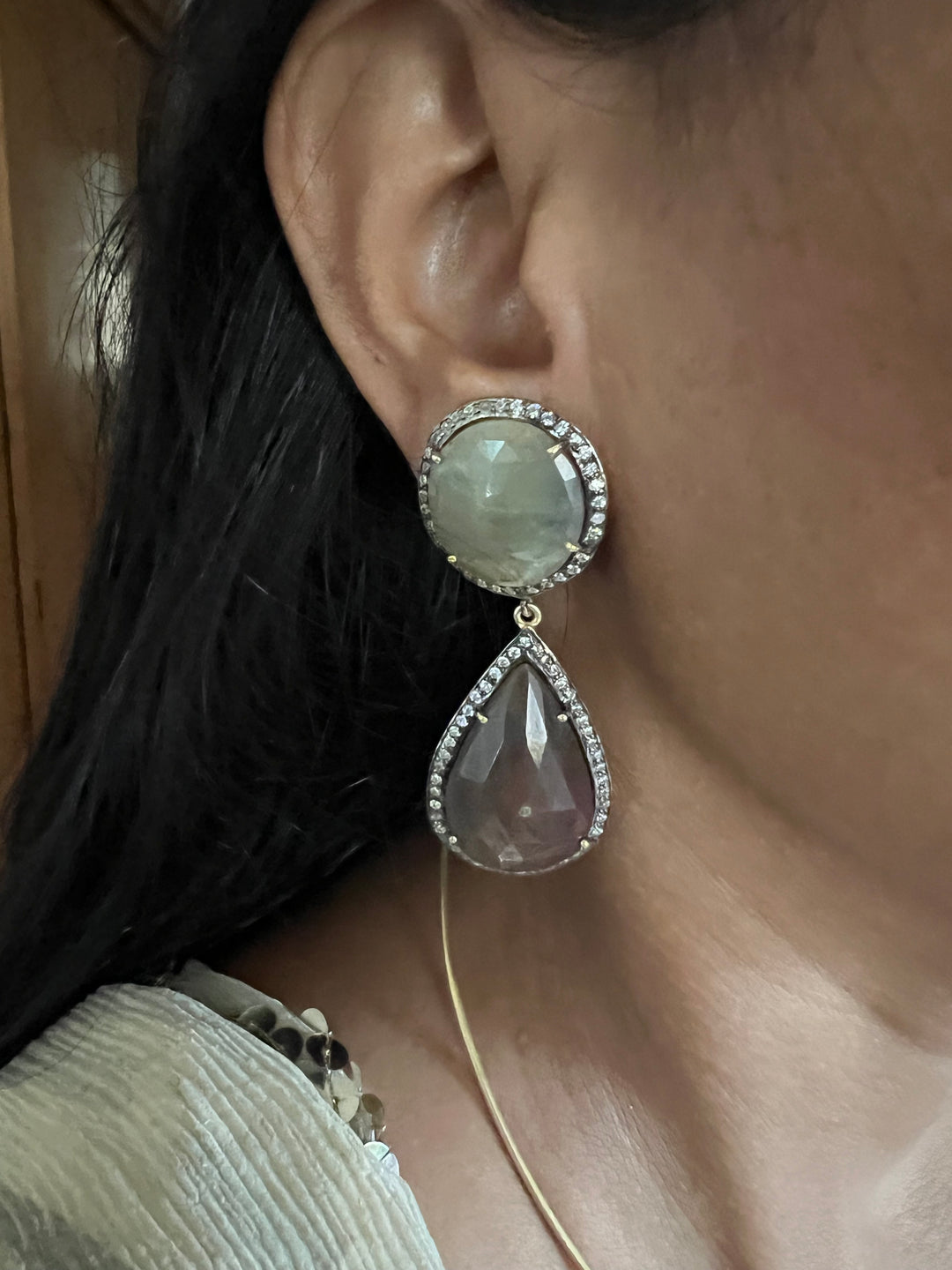 Multi Sapphire Silver Necklace Set - Unmatched Quality and Style