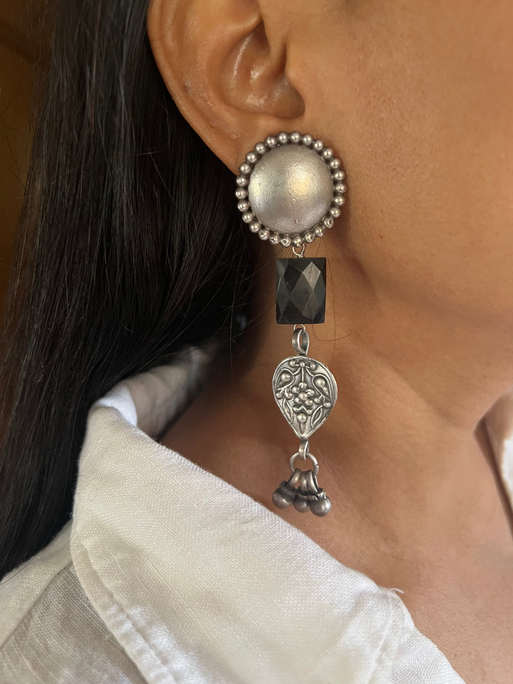Cut Stone Tribal Earrings - Premium Quality, Exquisite Craftsmanship