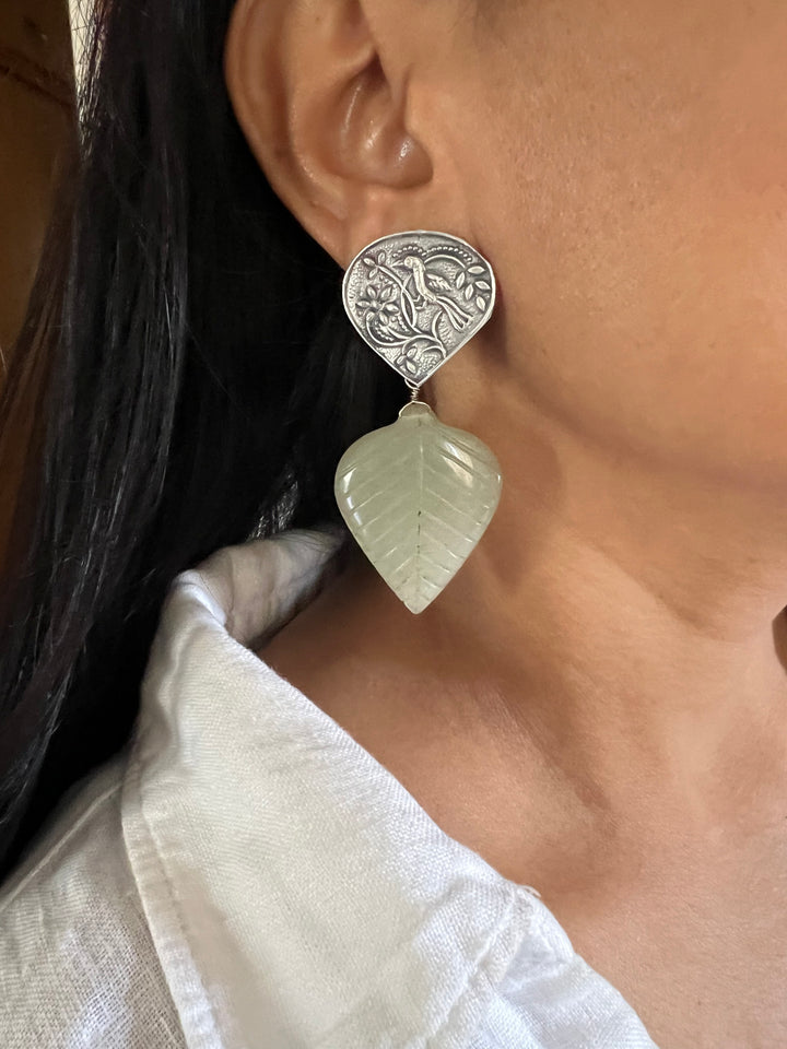 Carved Stone Tribal Earrings - Premium Quality, Exquisite Craftsmanship
