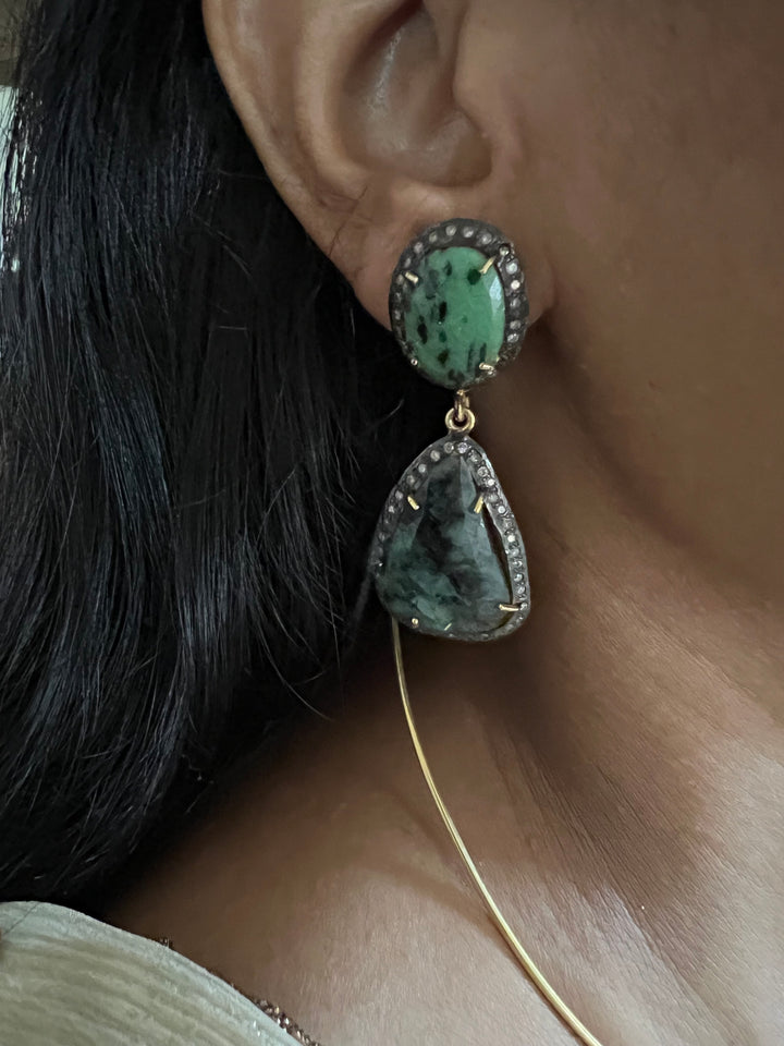 Multi Sapphire Silver Necklace Set - Unmatched Quality and Style