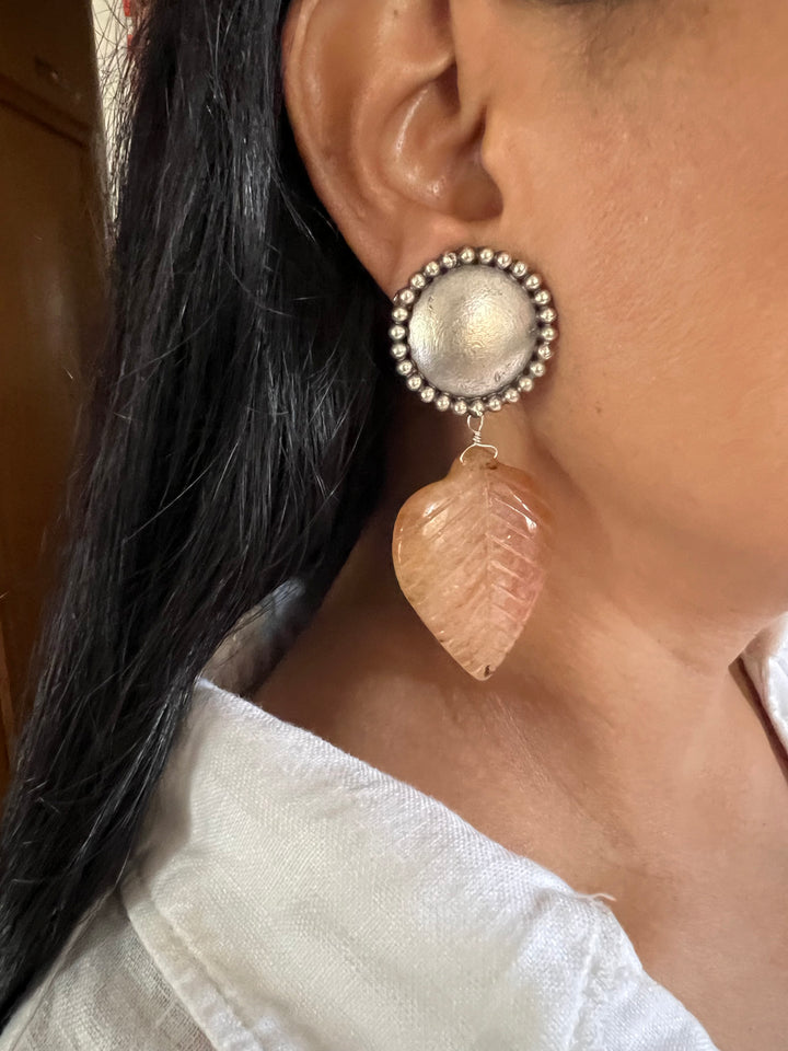 Carved Stone Tribal Earrings - Premium Quality, Exquisite Craftsmanship