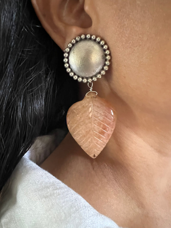 Carved Stone Tribal Earrings - Premium Quality, Exquisite Craftsmanship
