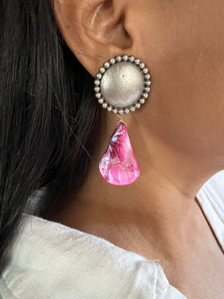 Cut Stone Tribal Earrings - Premium Quality, Exquisite Craftsmanship