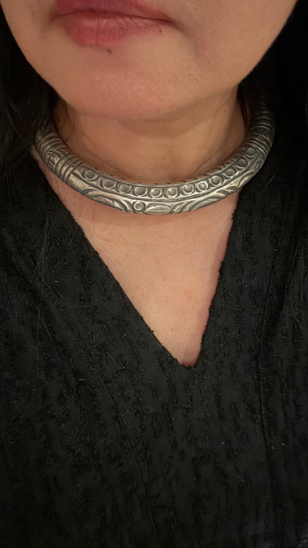 Antique Brass Hasli Necklace - A Timeless Masterpiece