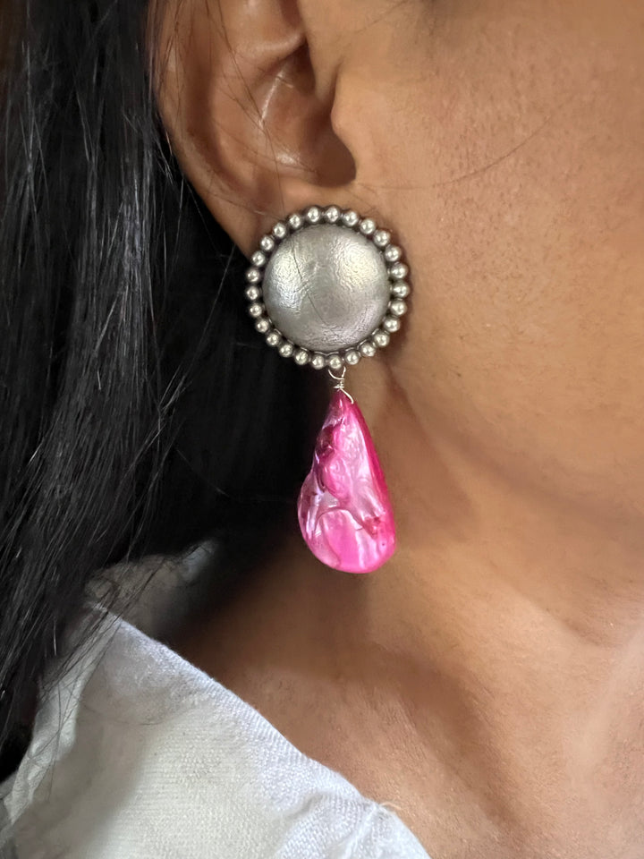 Cut Stone Tribal Earrings - Premium Quality, Exquisite Craftsmanship