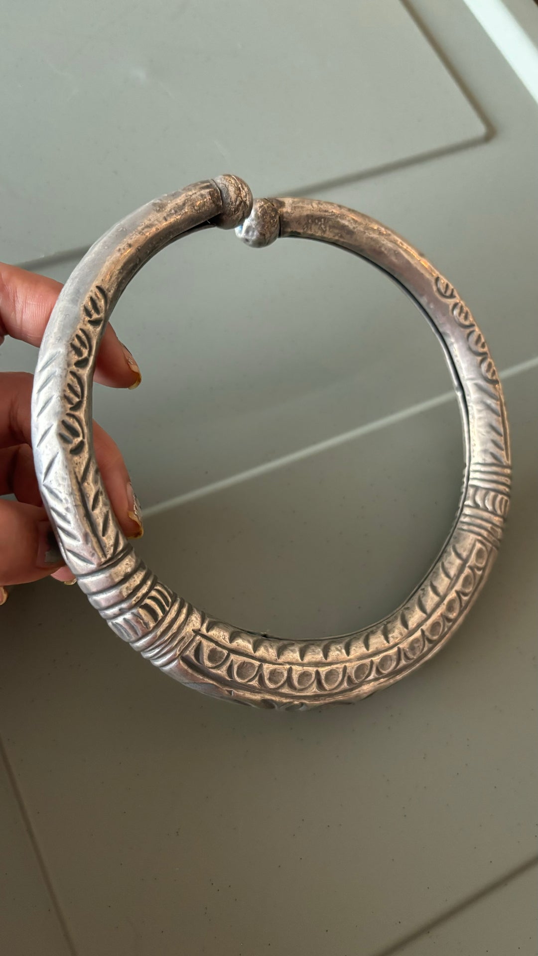 Antique Brass Hasli Necklace - A Timeless Masterpiece