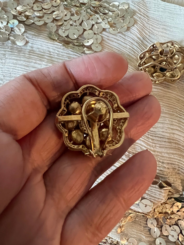 Pure 925 Silver Polki Stud Earrings - Premium Quality, Exquisite Craftsmanship