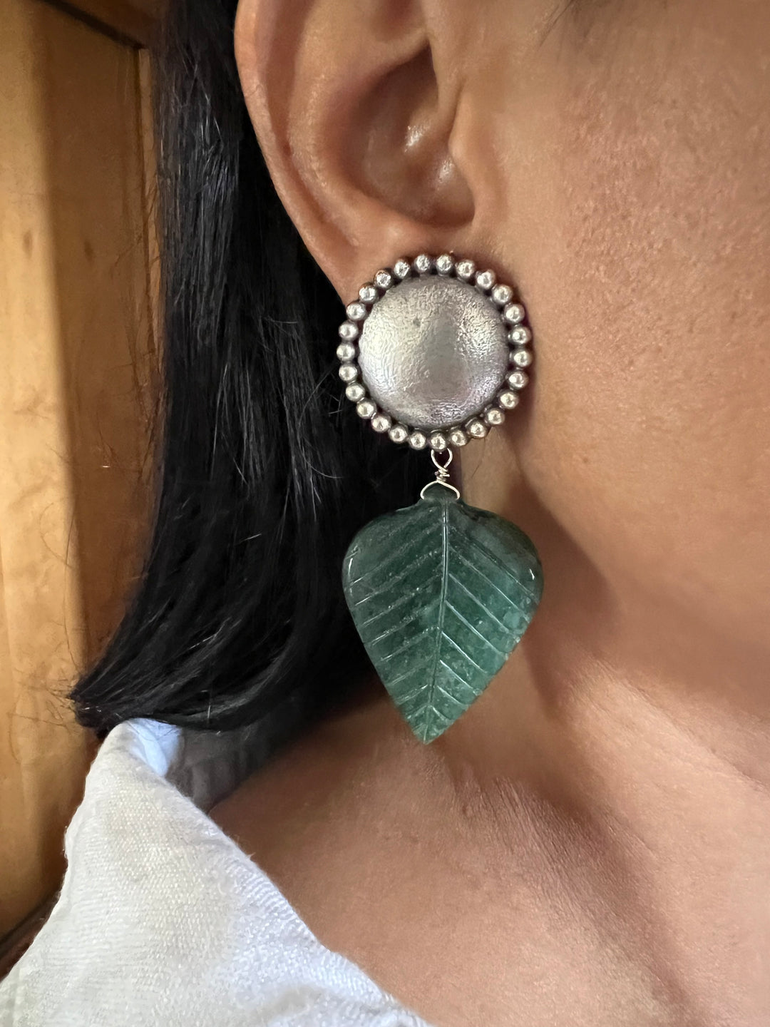 Carved Stone Tribal Earrings - Premium Quality, Exquisite Craftsmanship
